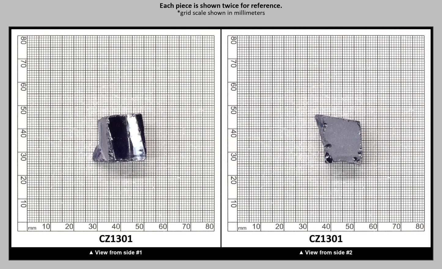 Tanzanite Cubic Zirconia Faceting Rough for Gem Cutting - Various Sizes : CZ1301