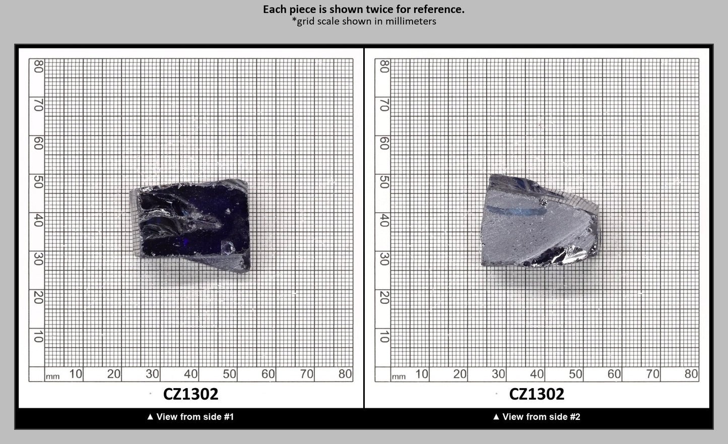 Tanzanite Cubic Zirconia Faceting Rough for Gem Cutting - Various Sizes : CZ1302