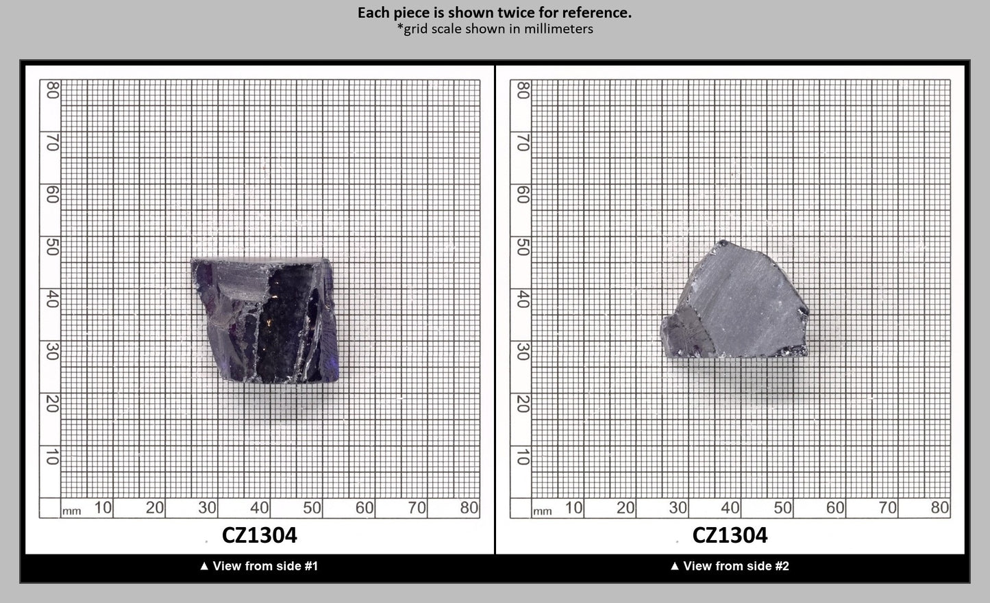 Tanzanite Cubic Zirconia Faceting Rough for Gem Cutting - Various Sizes : CZ1304