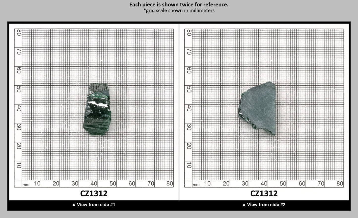 Emerald Cubic Zirconia Faceting Rough for Gem Cutting - Various Sizes : CZ1312