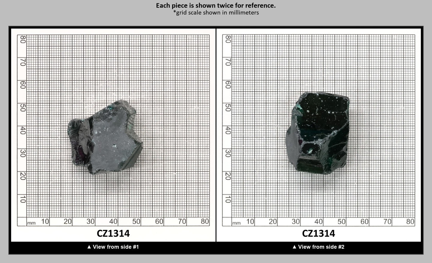 Emerald Cubic Zirconia Faceting Rough for Gem Cutting - Various Sizes : CZ1314