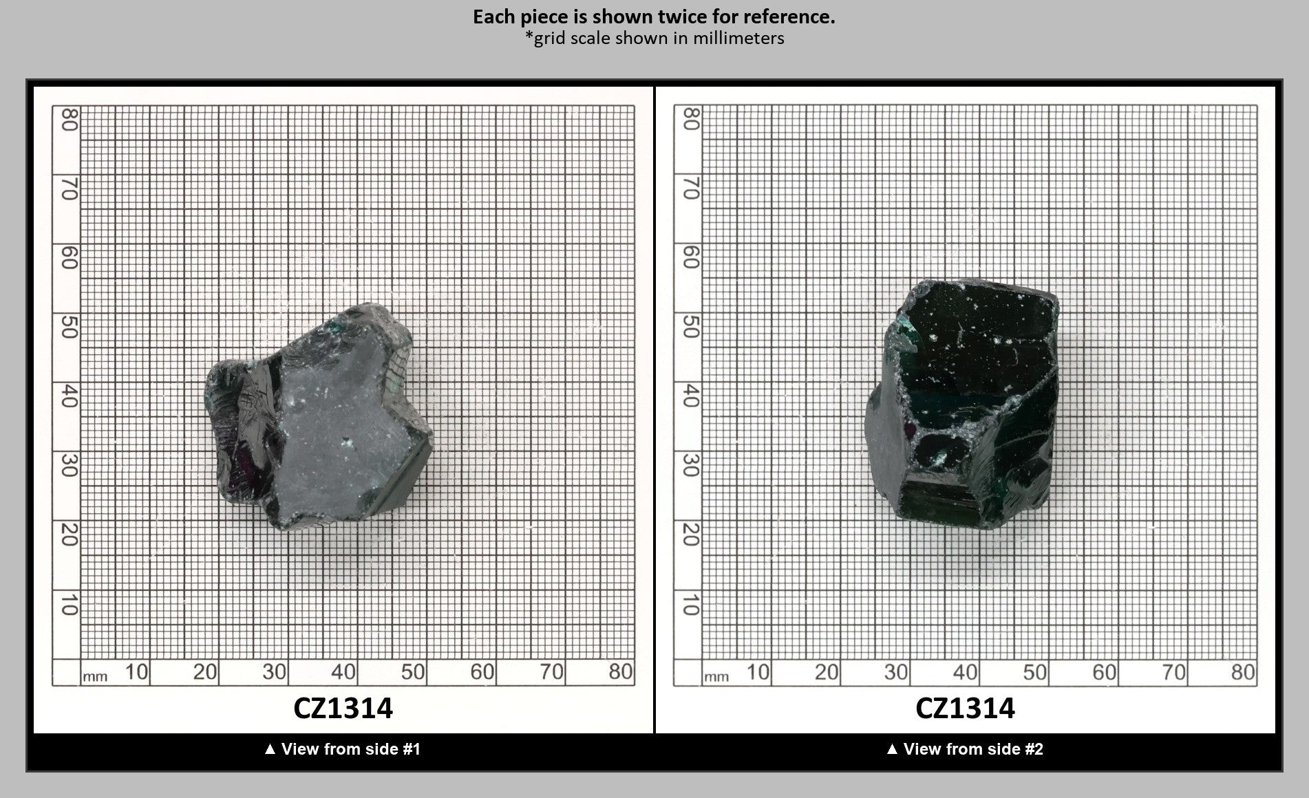 Emerald Cubic Zirconia Faceting Rough for Gem Cutting - Various Sizes : CZ1314
