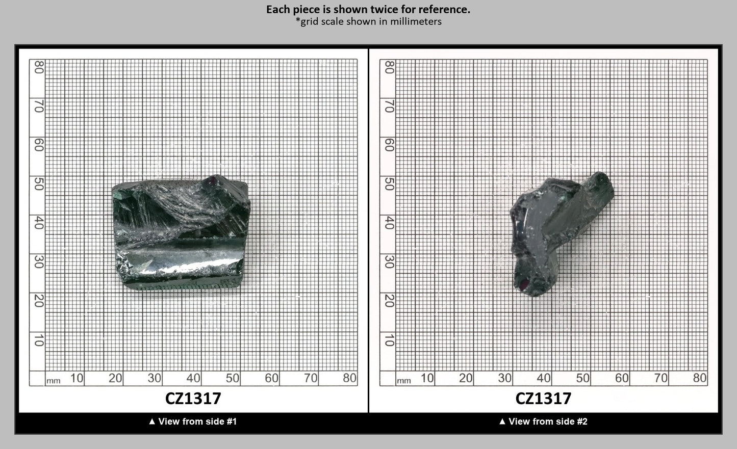 Emerald Cubic Zirconia Faceting Rough for Gem Cutting - Various Sizes : CZ1317