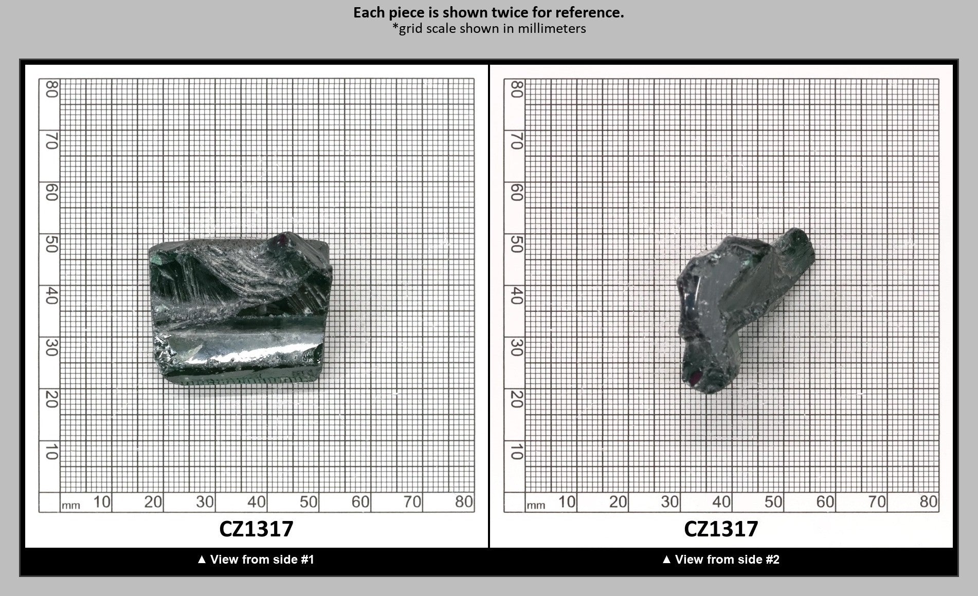 Emerald Cubic Zirconia Faceting Rough for Gem Cutting - Various Sizes : CZ1317