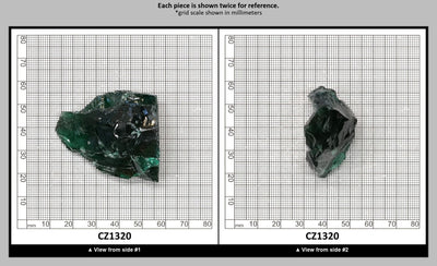 Emerald Cubic Zirconia Faceting Rough for Gem Cutting - Various Sizes : CZ1320