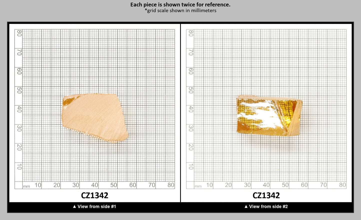 Golden Yellow Cubic Zirconia Faceting Rough for Gem Cutting - Various Sizes : CZ1342