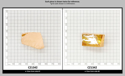 Golden Yellow Cubic Zirconia Faceting Rough for Gem Cutting - Various Sizes : CZ1342