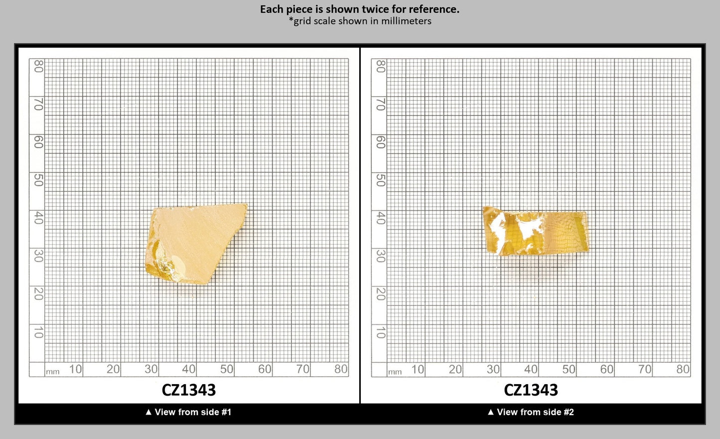 Golden Yellow Cubic Zirconia Faceting Rough for Gem Cutting - Various Sizes : CZ1343