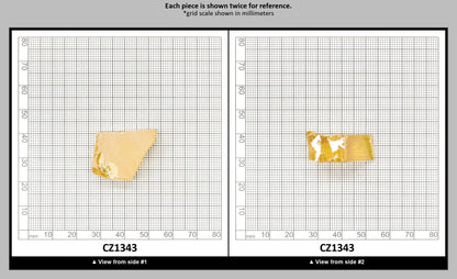 Golden Yellow Cubic Zirconia Faceting Rough for Gem Cutting - Various Sizes : CZ1343