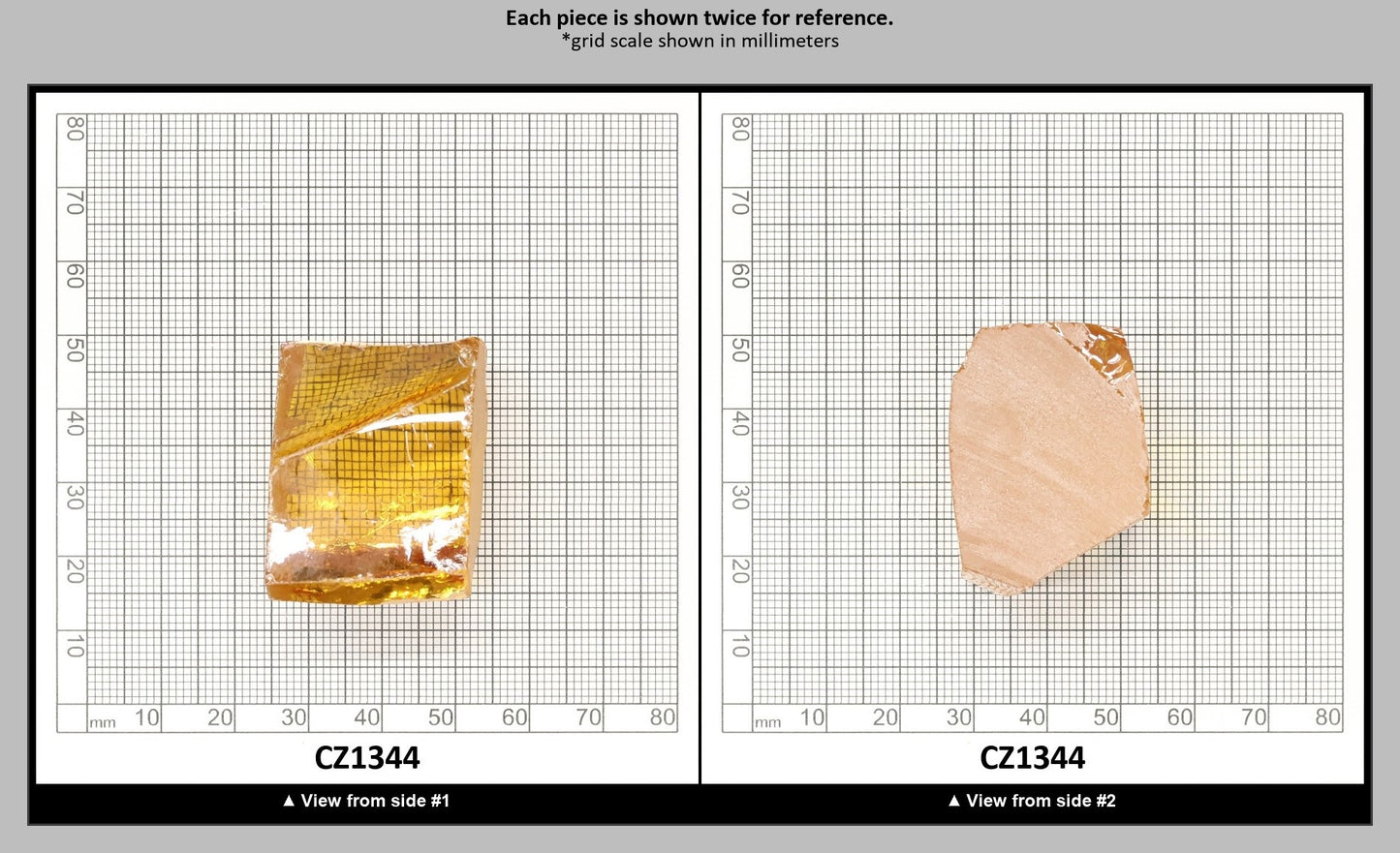Golden Yellow Cubic Zirconia Faceting Rough for Gem Cutting - Various Sizes : CZ1344