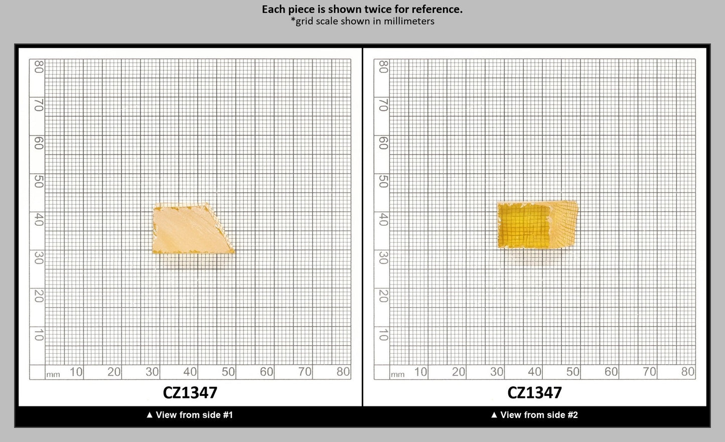 Golden Yellow Cubic Zirconia Faceting Rough for Gem Cutting - Various Sizes : CZ1347