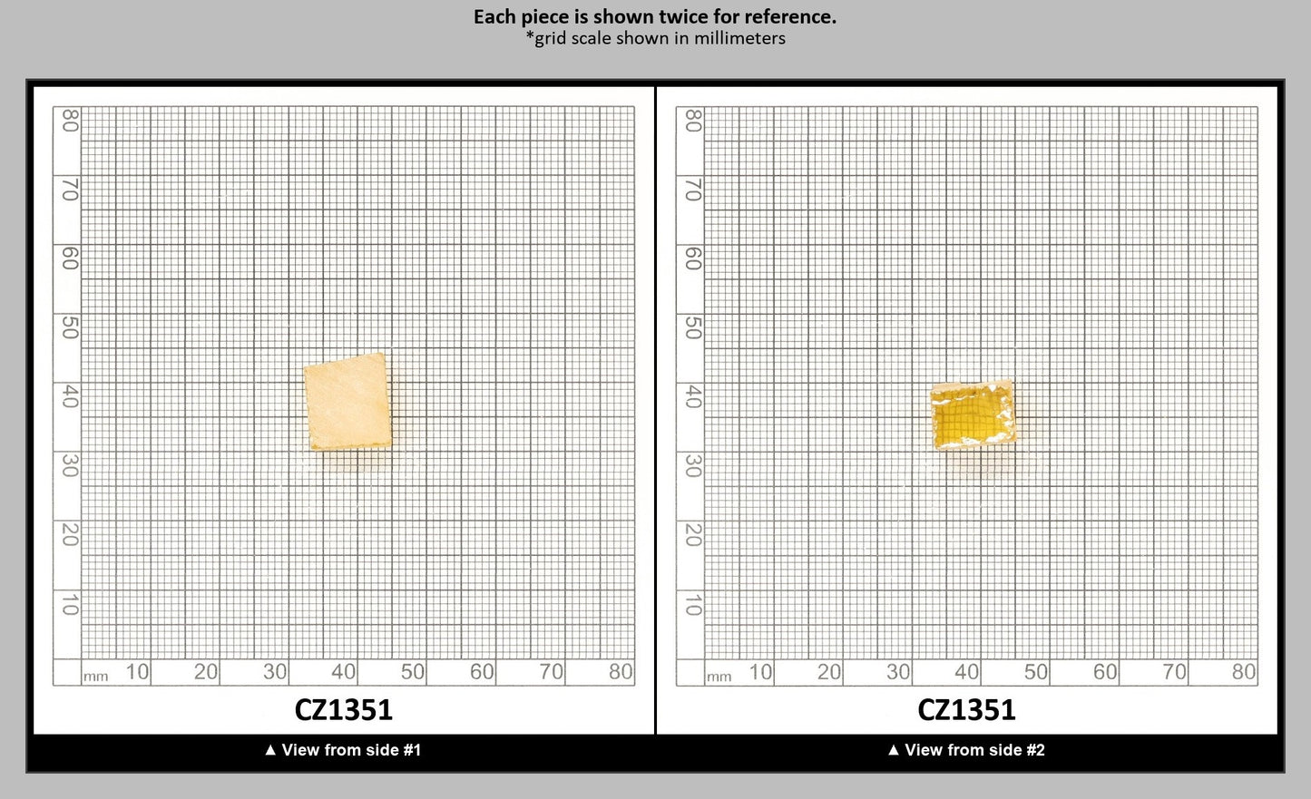 Golden Yellow Cubic Zirconia Faceting Rough for Gem Cutting - Various Sizes : CZ1351