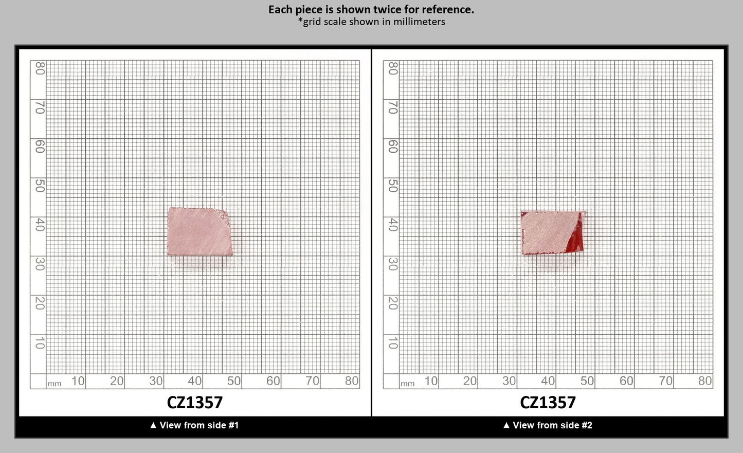 Garnet Cubic Zirconia Faceting Rough for Gem Cutting - Various Sizes : CZ1357