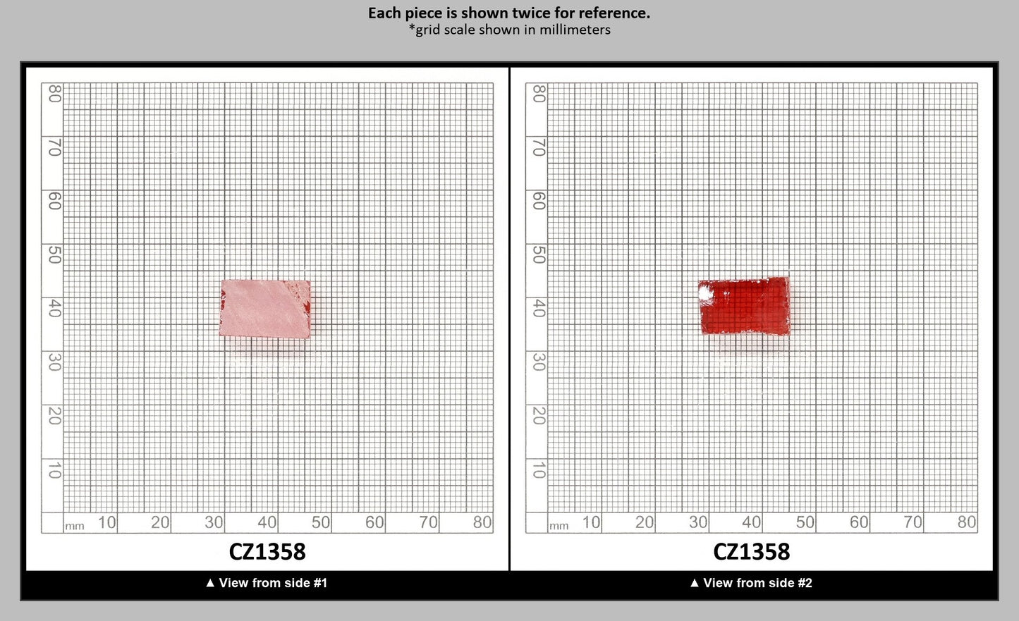 Garnet Cubic Zirconia Faceting Rough for Gem Cutting - Various Sizes : CZ1358
