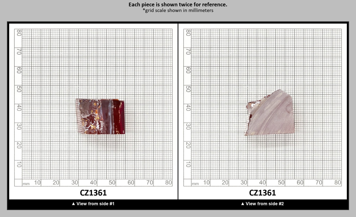 Garnet Cubic Zirconia Faceting Rough for Gem Cutting - Various Sizes : CZ1361