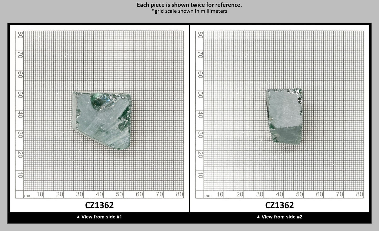 Emerald Cubic Zirconia Faceting Rough for Gem Cutting - Various Sizes : CZ1362