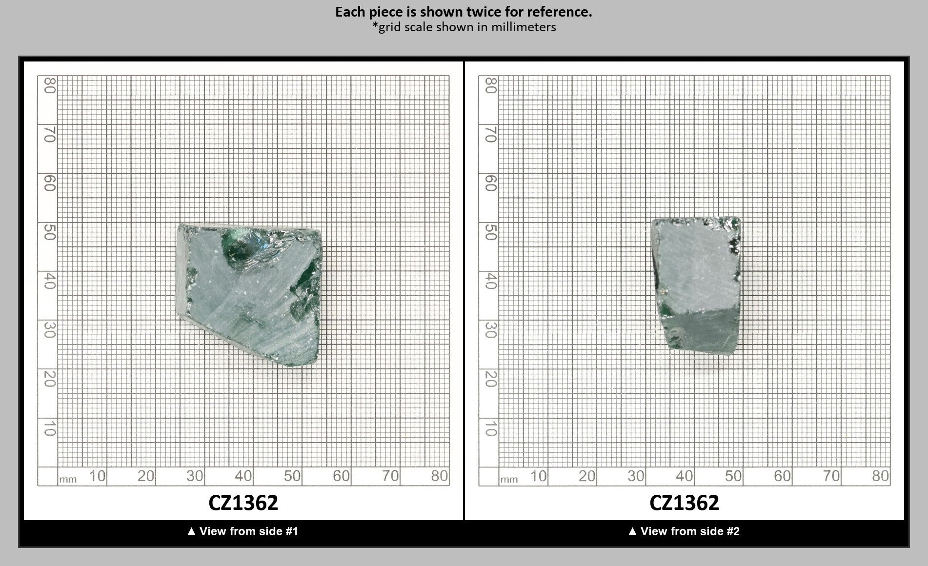 Emerald Cubic Zirconia Faceting Rough for Gem Cutting - Various Sizes : CZ1362