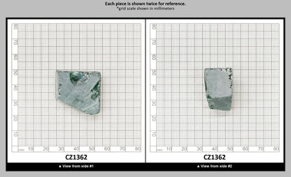 Emerald Cubic Zirconia Faceting Rough for Gem Cutting - Various Sizes : CZ1362