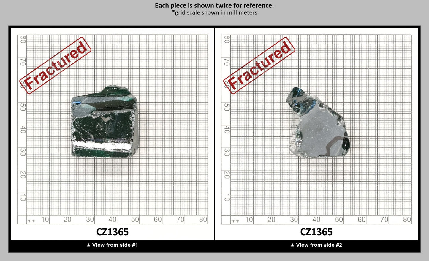 Emerald Cubic Zirconia Faceting Rough for Gem Cutting - Various Sizes : CZ1365