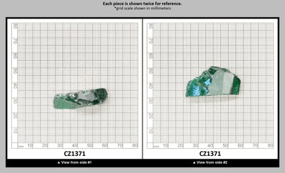 Emerald Cubic Zirconia Faceting Rough for Gem Cutting - Various Sizes : CZ1371