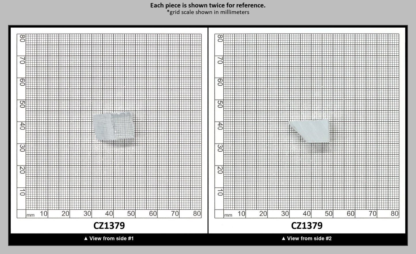 Ice Blue Cubic Zirconia Faceting Rough for Gem Cutting - Various Sizes : CZ1379