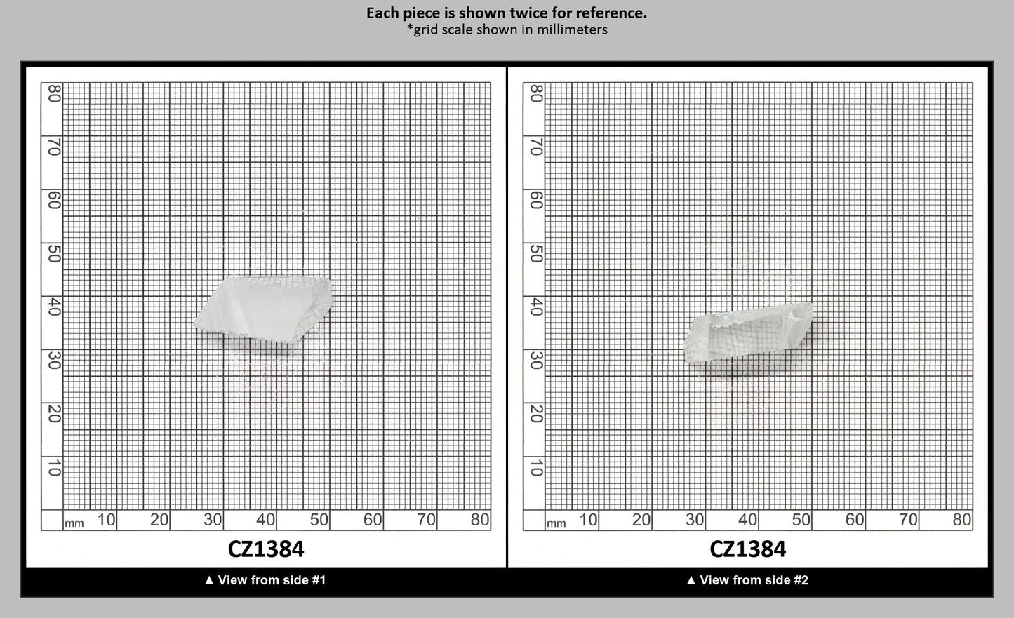 Ice Blue Cubic Zirconia Faceting Rough for Gem Cutting - Various Sizes : CZ1384