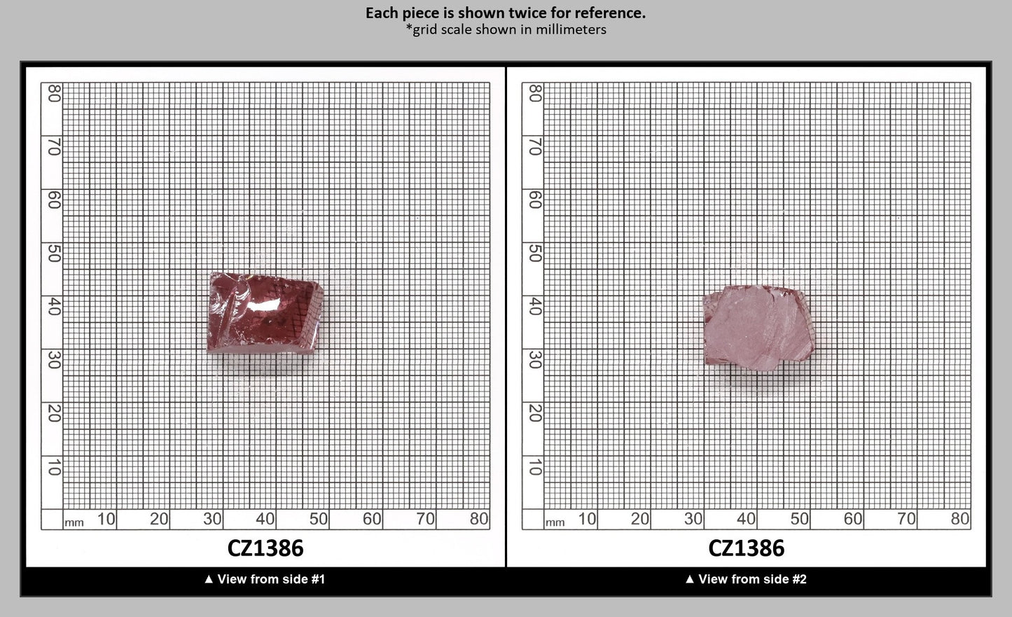 Mars Diamond Cubic Zirconia Faceting Rough for Gem Cutting - Various Sizes : CZ1386