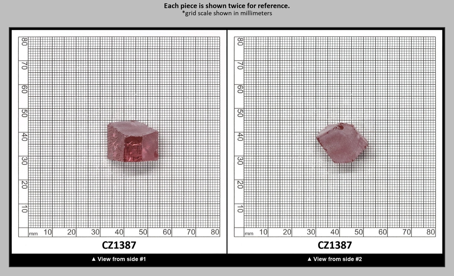 Mars Diamond Cubic Zirconia Faceting Rough for Gem Cutting - Various Sizes : CZ1387