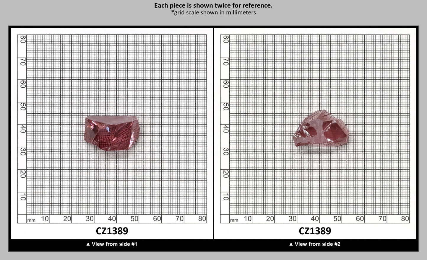 Mars Diamond Cubic Zirconia Faceting Rough for Gem Cutting - Various Sizes : CZ1389