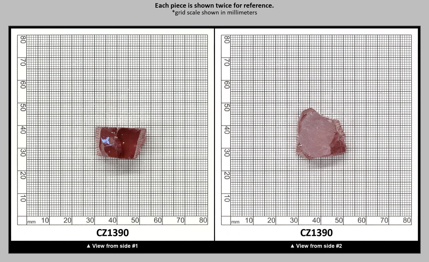 Mars Diamond Cubic Zirconia Faceting Rough for Gem Cutting - Various Sizes : CZ1390