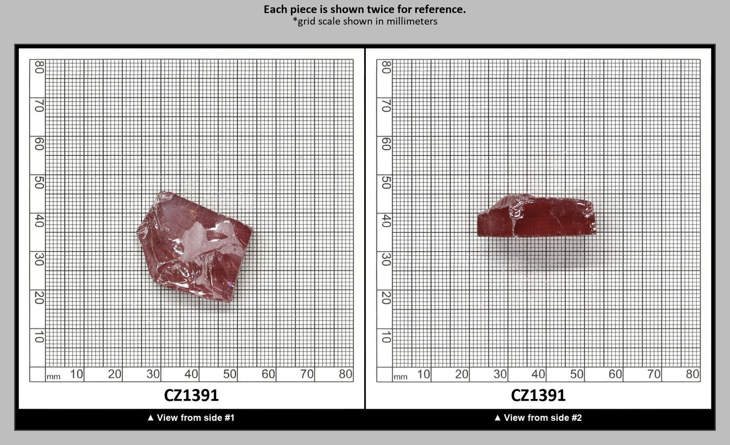 Mars Diamond Cubic Zirconia Faceting Rough for Gem Cutting - Various Sizes : CZ1391