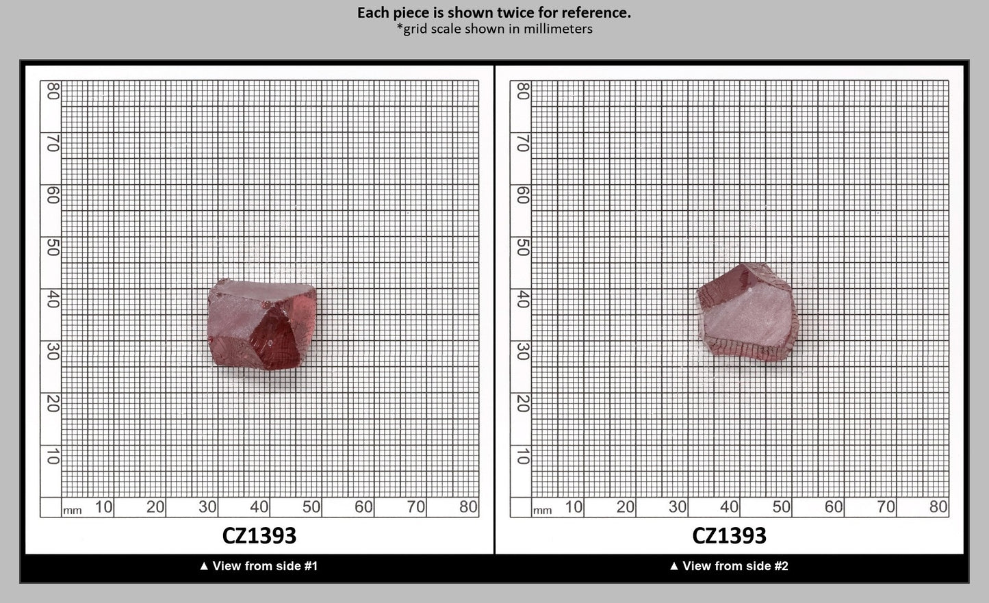 Mars Diamond Cubic Zirconia Faceting Rough for Gem Cutting - Various Sizes : CZ1393