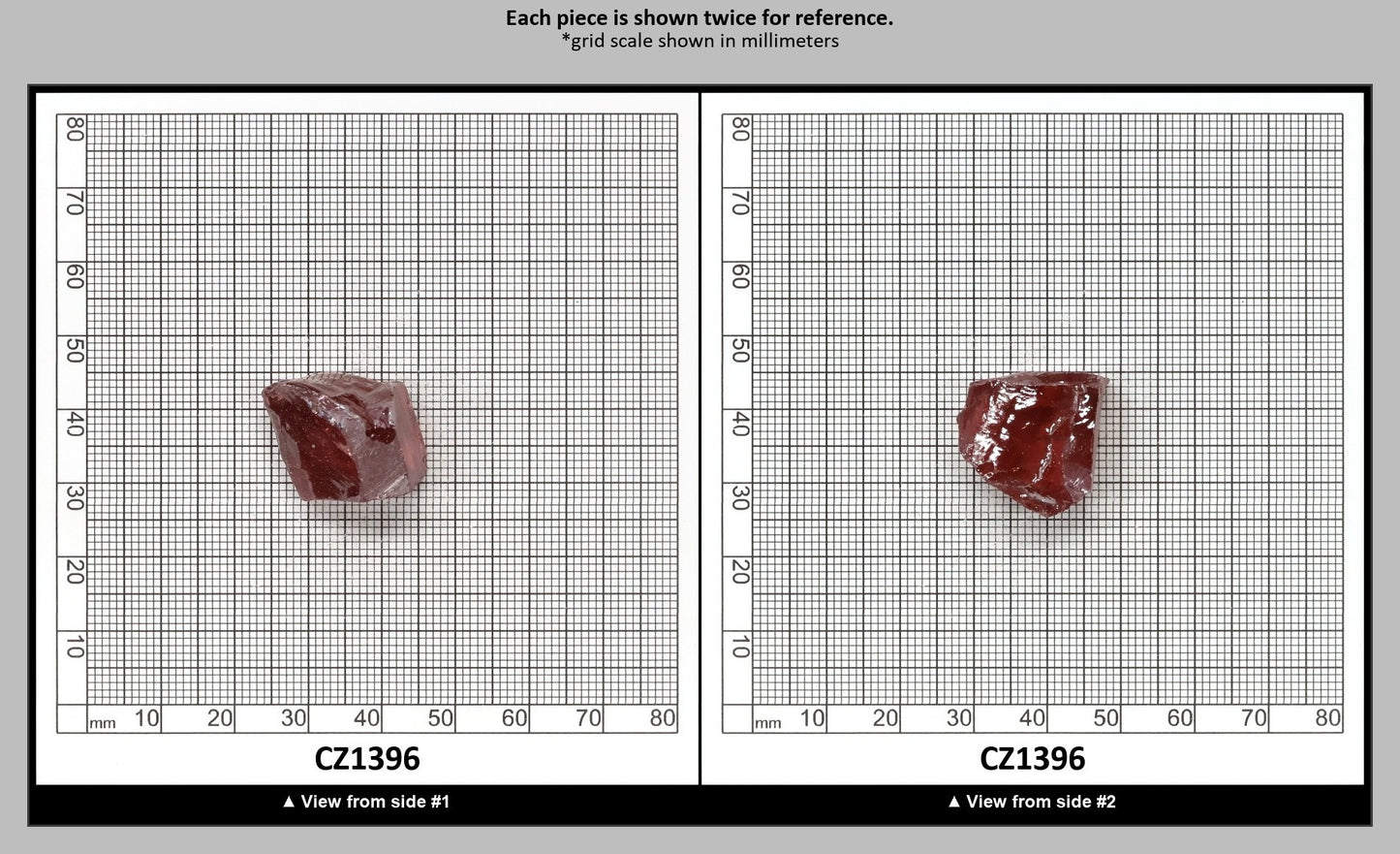 Mars Diamond Cubic Zirconia Faceting Rough for Gem Cutting - Various Sizes : CZ1396