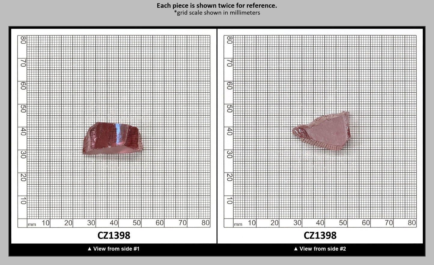 Mars Diamond Cubic Zirconia Faceting Rough for Gem Cutting - Various Sizes : CZ1398