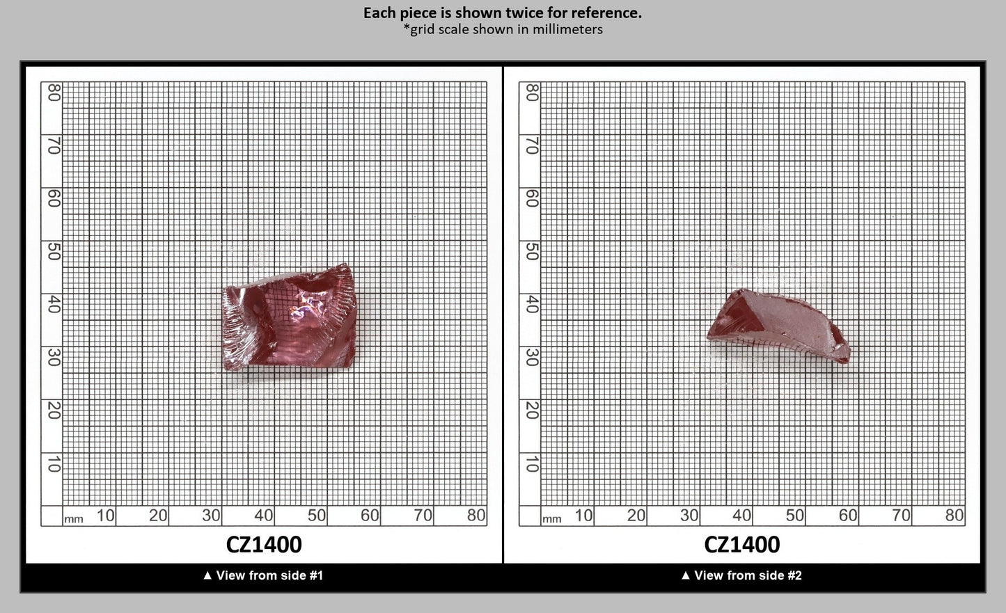Mars Diamond Cubic Zirconia Faceting Rough for Gem Cutting - Various Sizes : CZ1400