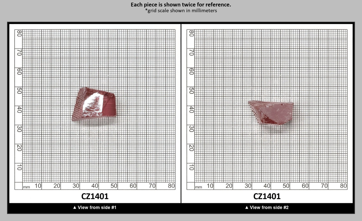Mars Diamond Cubic Zirconia Faceting Rough for Gem Cutting - Various Sizes : CZ1401