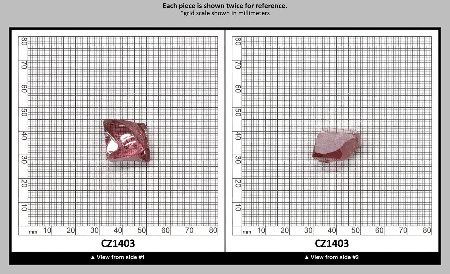 Mars Diamond Cubic Zirconia Faceting Rough for Gem Cutting - Various Sizes : CZ1403