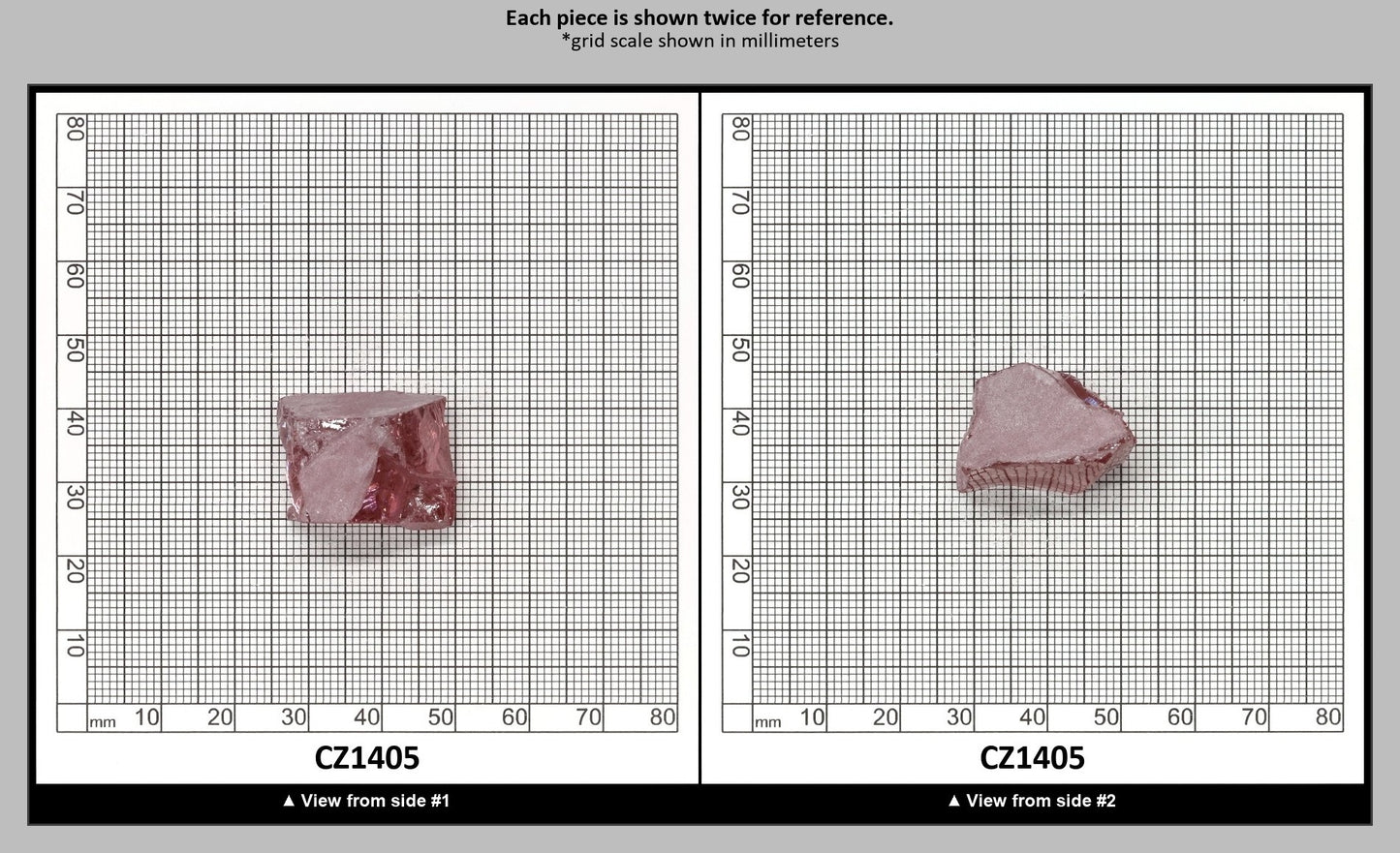 Mars Diamond Cubic Zirconia Faceting Rough for Gem Cutting - Various Sizes : CZ1405