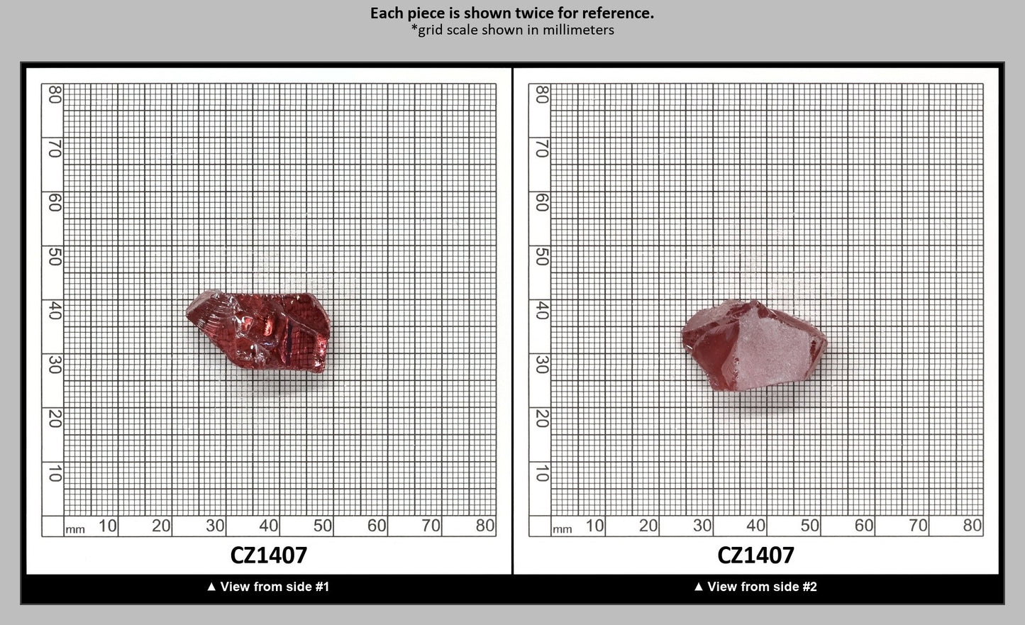 Mars Diamond Cubic Zirconia Faceting Rough for Gem Cutting - Various Sizes : CZ1407