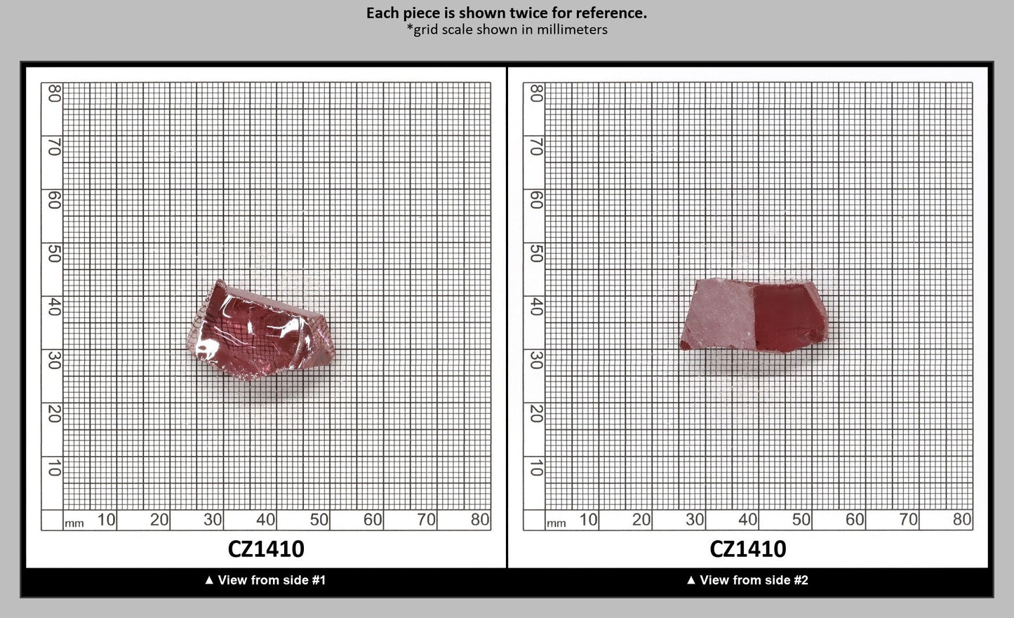 Mars Diamond Cubic Zirconia Faceting Rough for Gem Cutting - Various Sizes : CZ1410