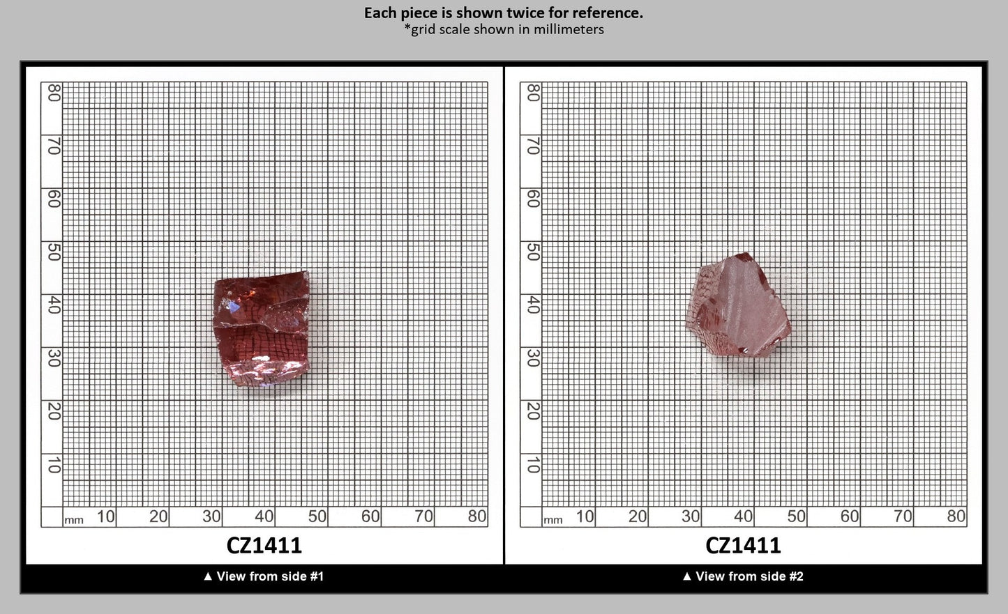 Mars Diamond Cubic Zirconia Faceting Rough for Gem Cutting - Various Sizes : CZ1411
