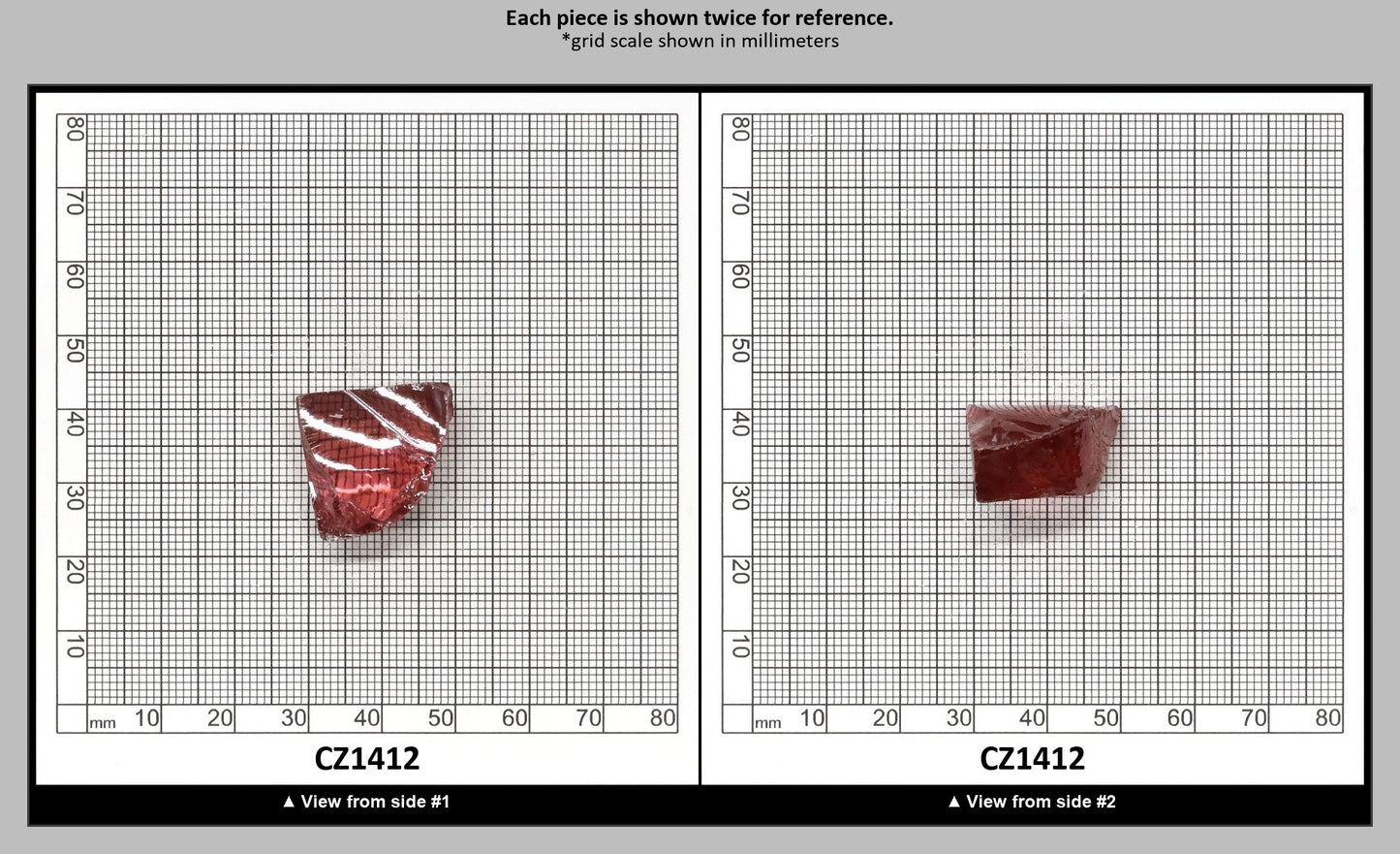 Mars Diamond Cubic Zirconia Faceting Rough for Gem Cutting - Various Sizes : CZ1412