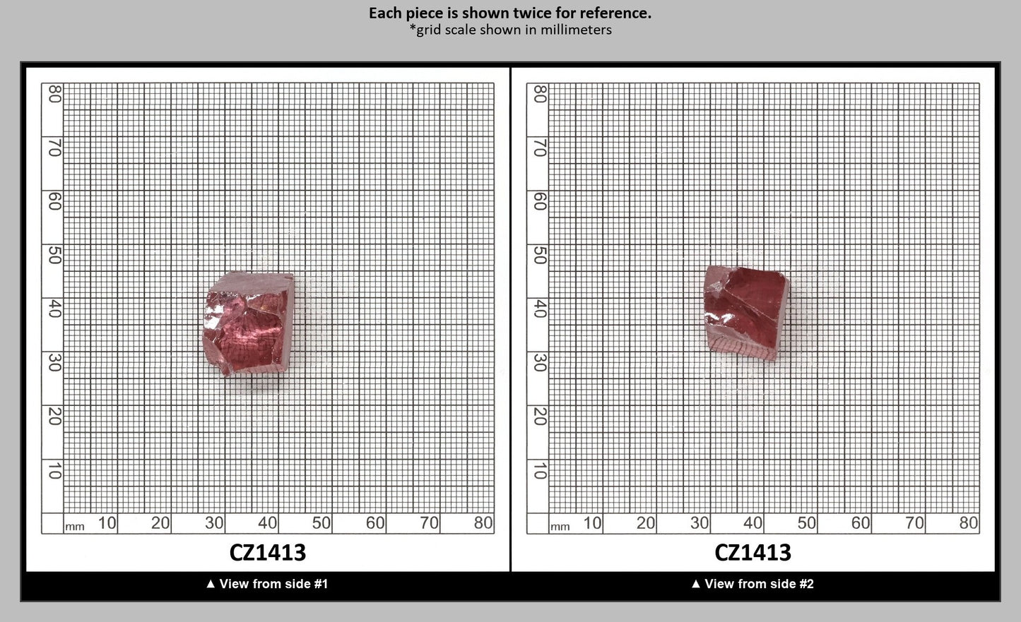 Mars Diamond Cubic Zirconia Faceting Rough for Gem Cutting - Various Sizes : CZ1413