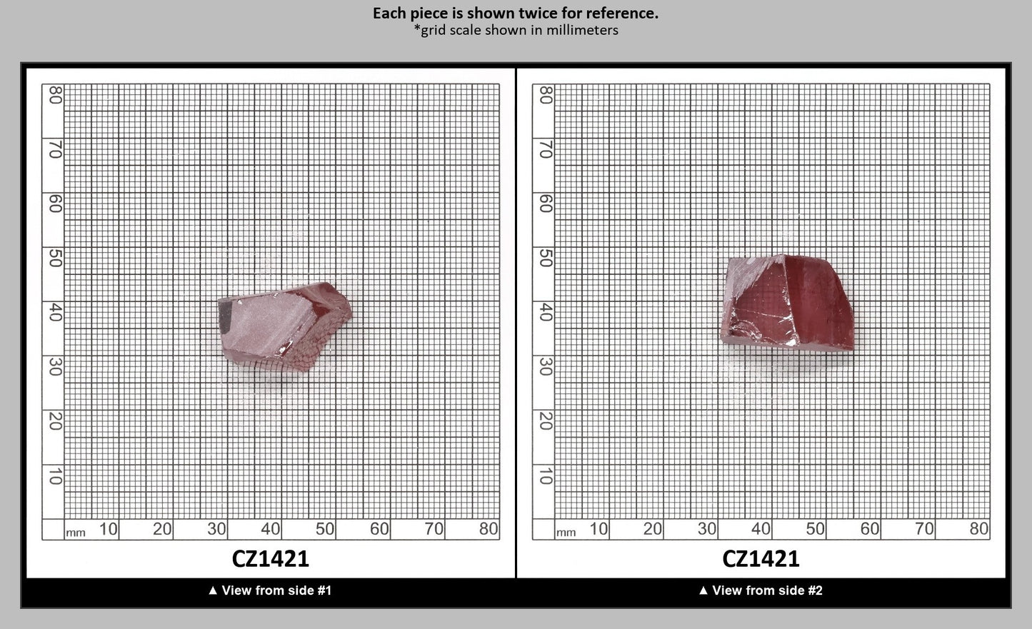 Mars Diamond Cubic Zirconia Faceting Rough for Gem Cutting - Various Sizes : CZ1421