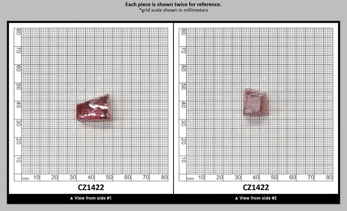 Mars Diamond Cubic Zirconia Faceting Rough for Gem Cutting - Various Sizes : CZ1422