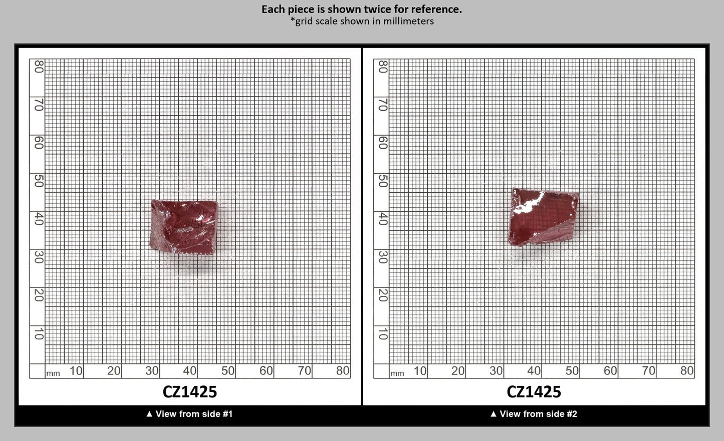 Mars Diamond Cubic Zirconia Faceting Rough for Gem Cutting - Various Sizes : CZ1425