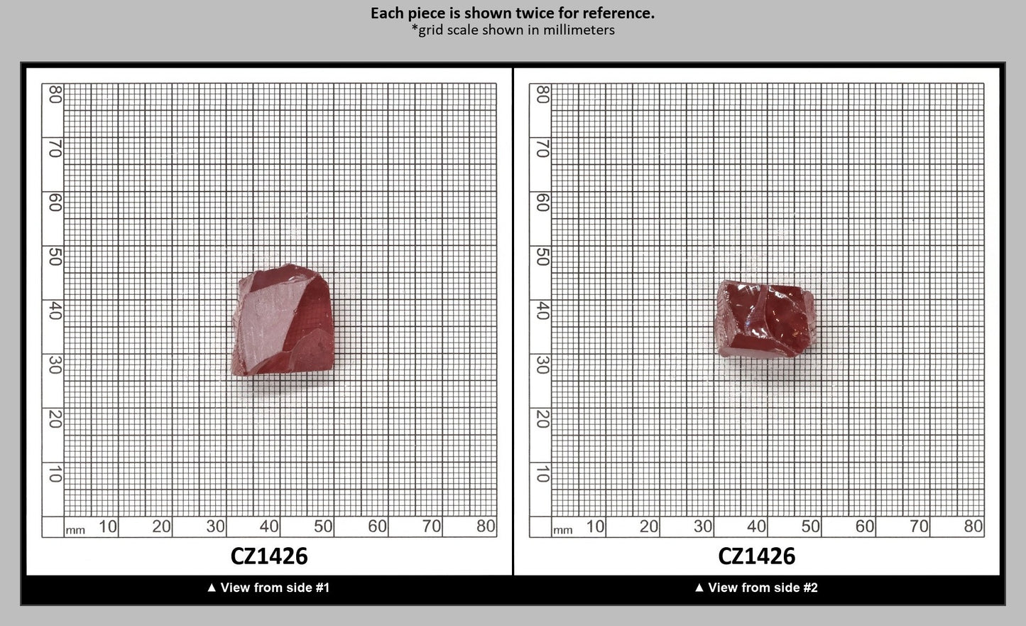 Mars Diamond Cubic Zirconia Faceting Rough for Gem Cutting - Various Sizes : CZ1426