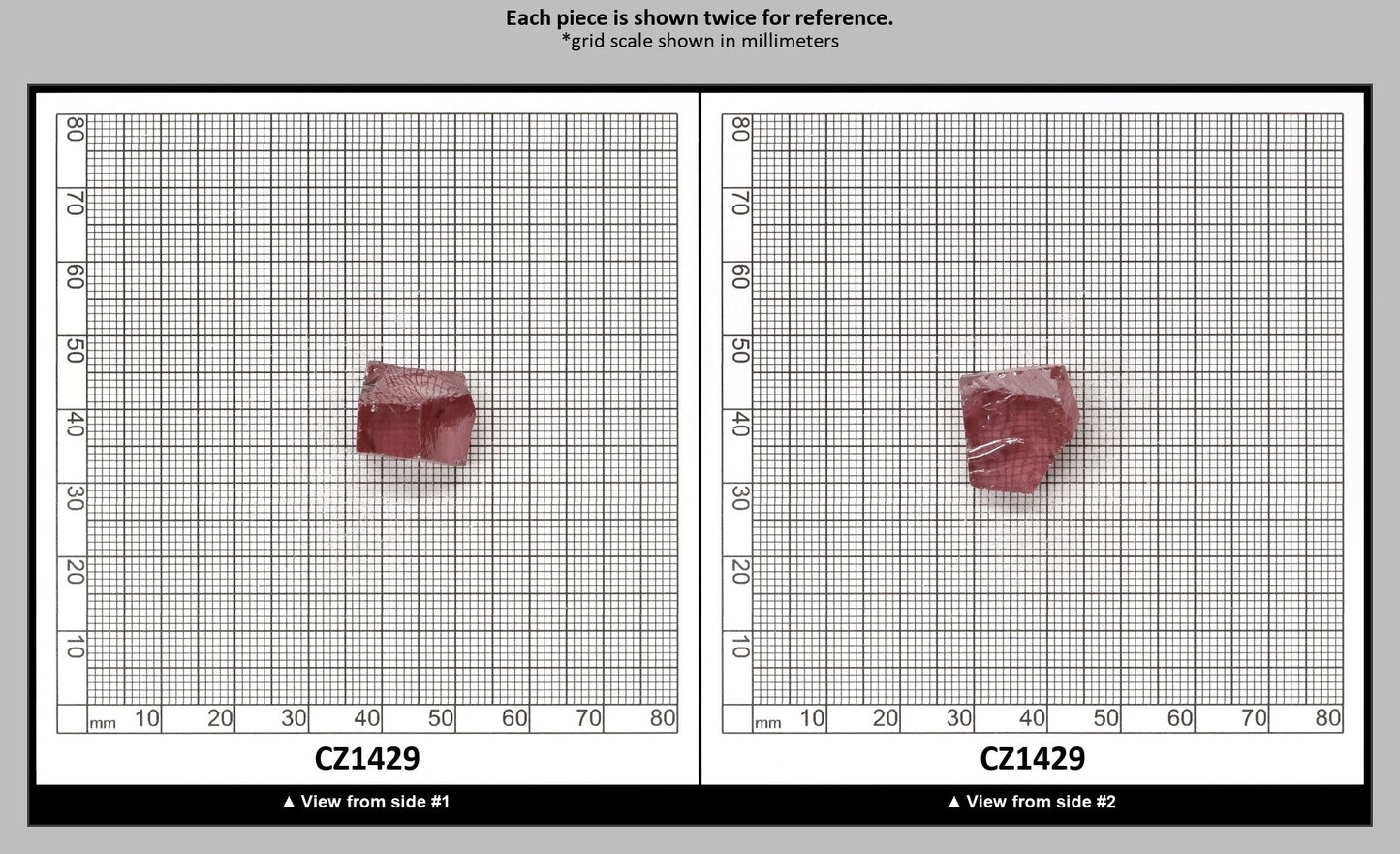 Mars Diamond Cubic Zirconia Faceting Rough for Gem Cutting - Various Sizes : CZ1429