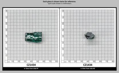 Emerald (Blueish) Cubic Zirconia Faceting Rough for Gem Cutting - Various Sizes : CZ1434