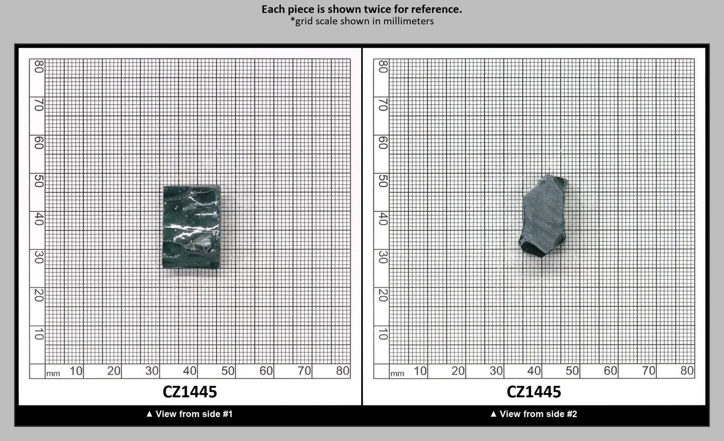 Emerald (Blueish) Cubic Zirconia Faceting Rough for Gem Cutting - Various Sizes : CZ1445